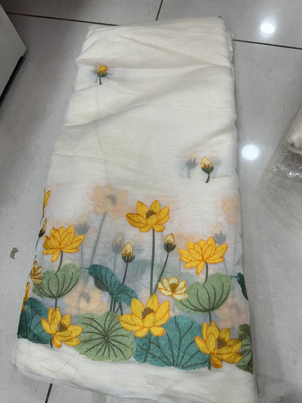 Mul chanderi Fabric