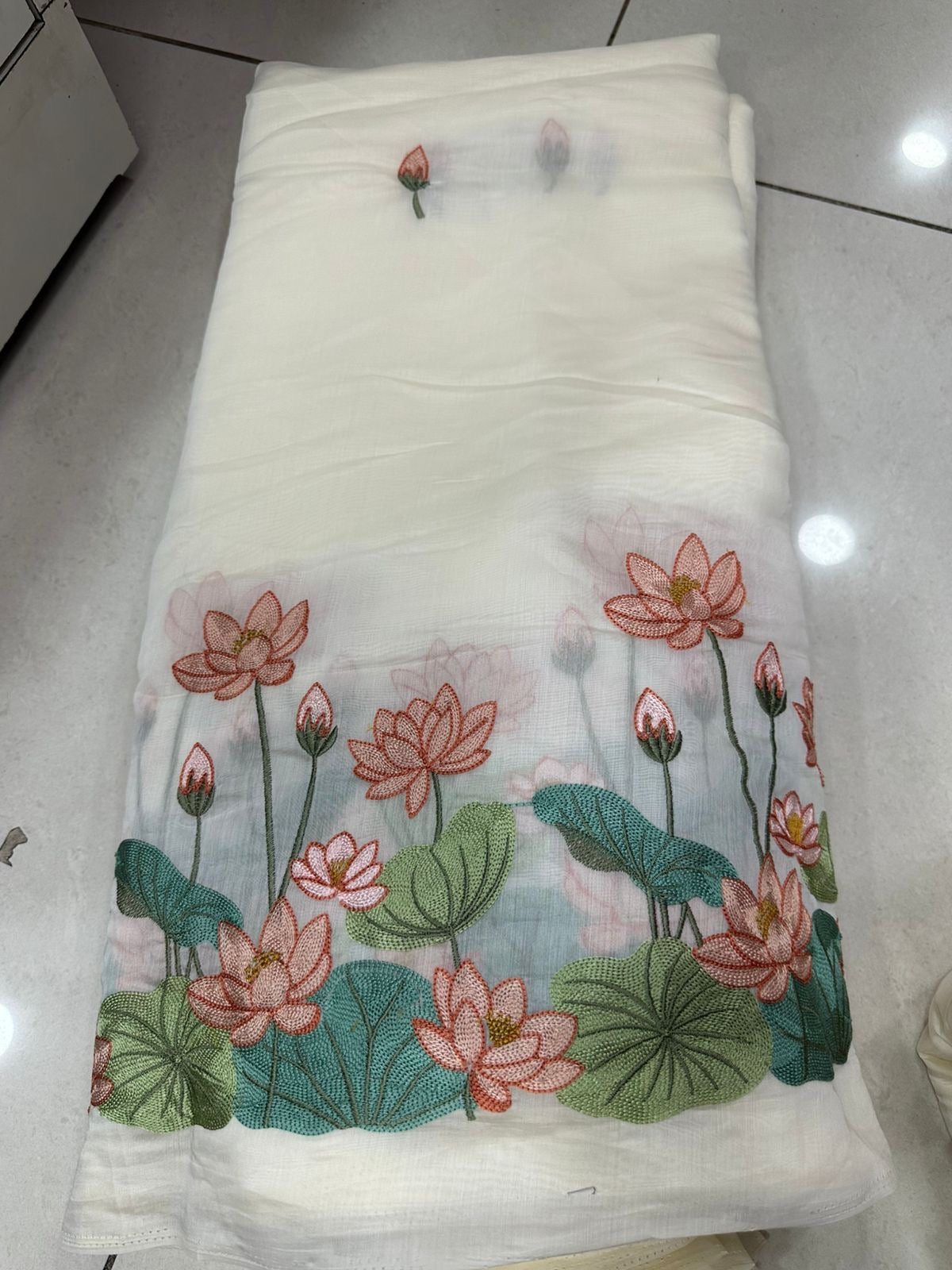 Mul chanderi Fabric