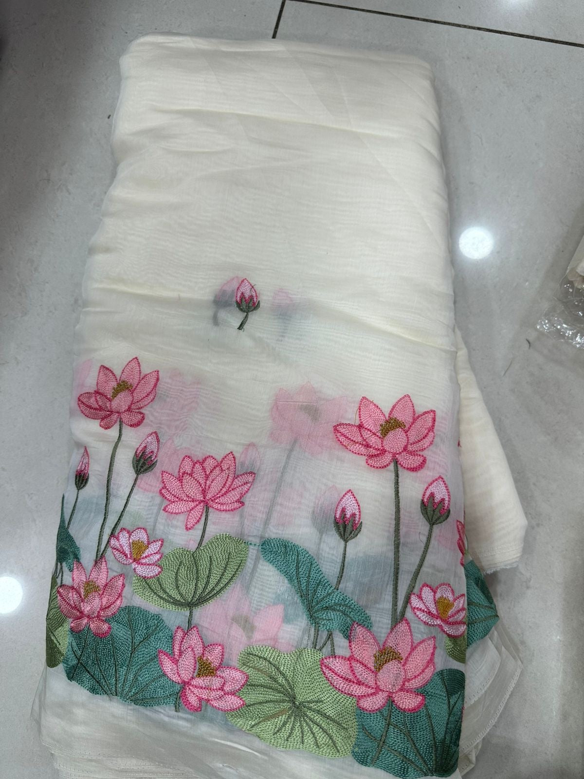 Mul chanderi Fabric