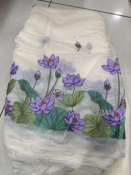 Mul chanderi Fabric